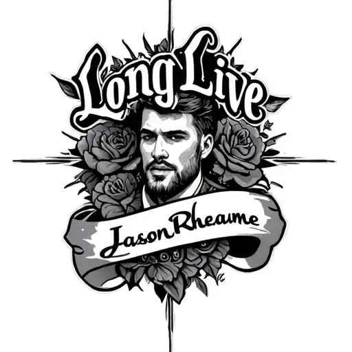 Memorial Tattoo That Says Long Live Jason Rheaume