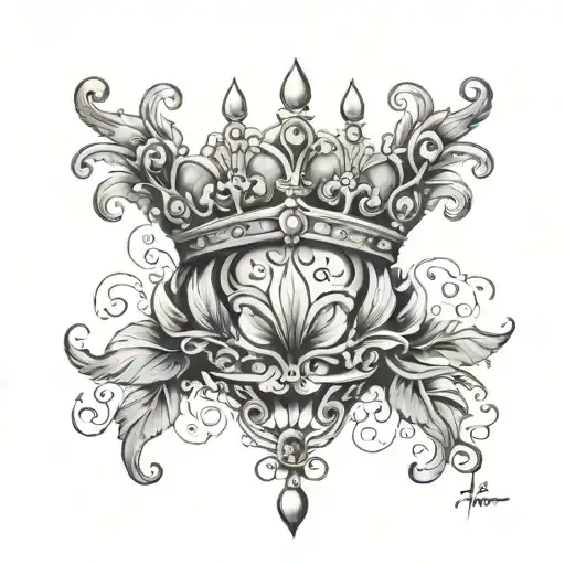 Queen Chest Piece Happiness Feminity Dot Spirituality