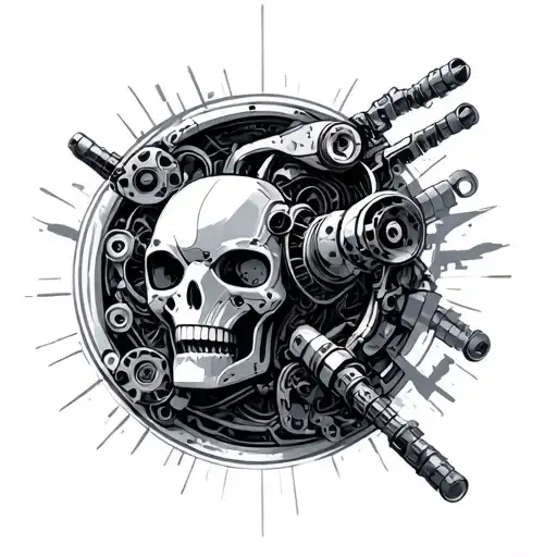 Mechanical Inner Robotic Parts Steampunk