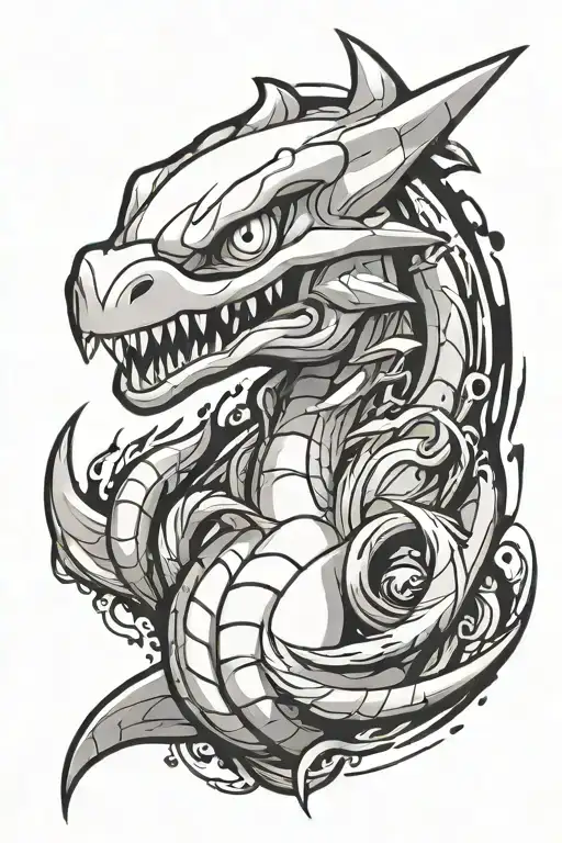 Lugia Pokemon Close Up Face In Action