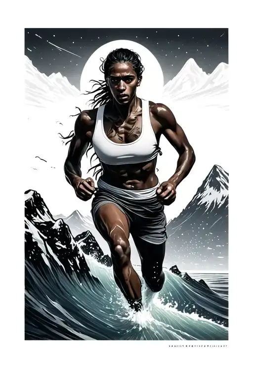 Ultra Running And Swimming In Mountins