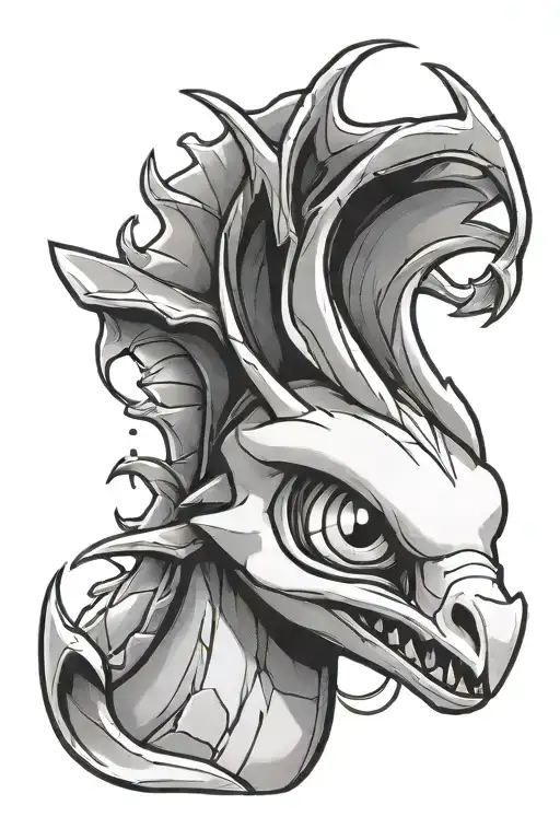 Lugia Pokemon Face Close Up Traditional