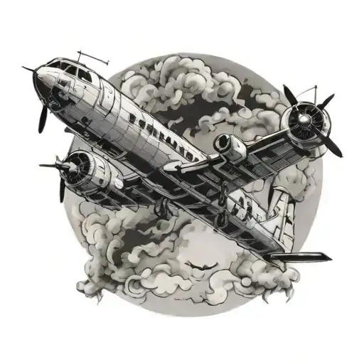 P3 Orion Aircraft Flying