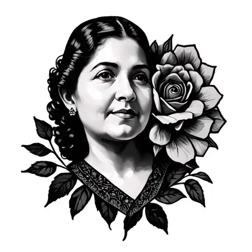 Black Memorial Tattoo For My Nana