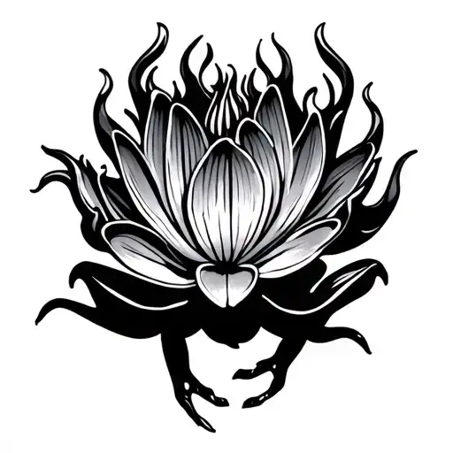 Flame Lilly Flower Frog