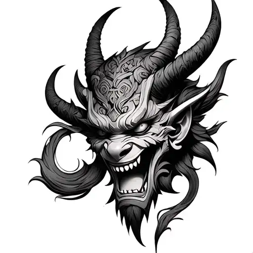 Oni Demon Mask