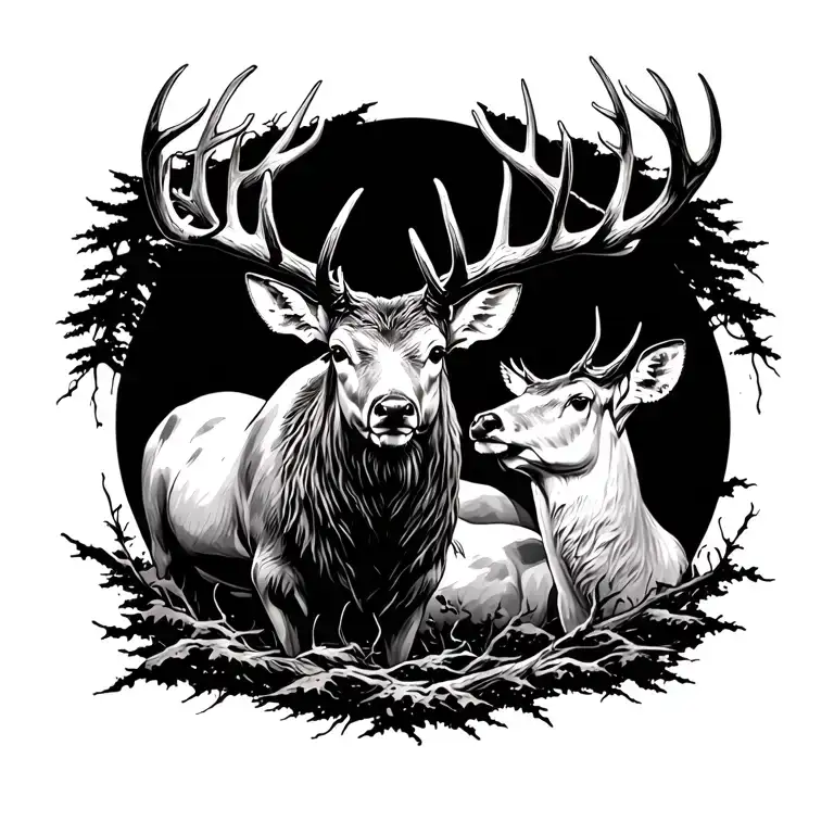 Deer And Elk Tearing Thru My Skin And Coming Out Of Its