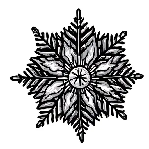 Sunshine Merged With A Snowflake