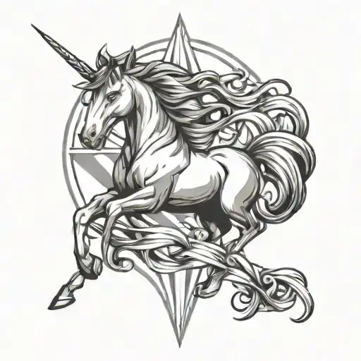 Unicorn Flag Intertwined