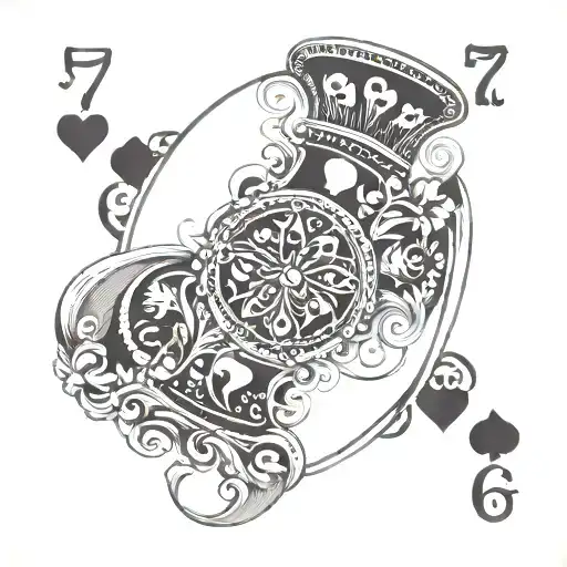 7 Of Hearts Playing Card