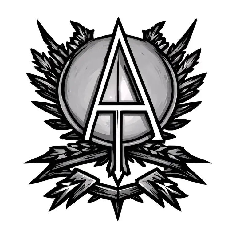 Aa Symbol And Arrow