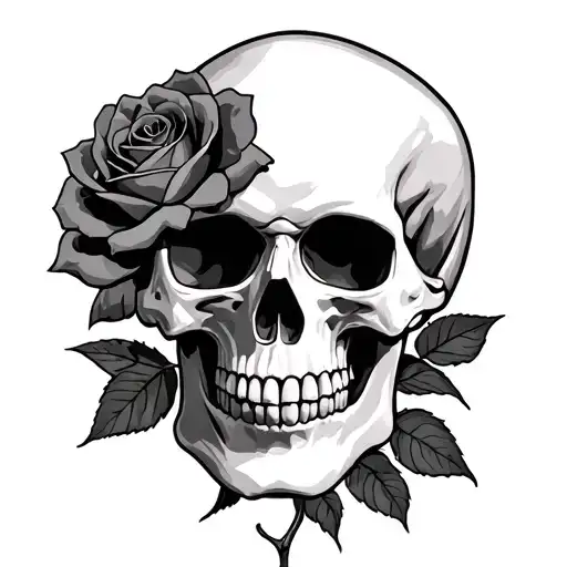Skull And Roses