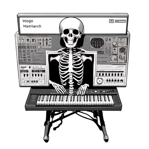 Skeleton Playing Moog Matriarch Synthesizer Thate Creates Xrays