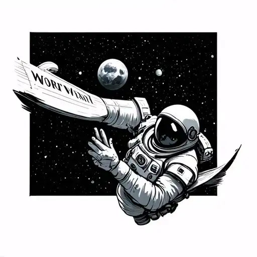 Astronat Reaching For The Word Worth