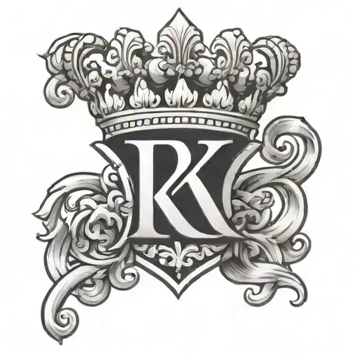 The Letter K With A Crown On Top