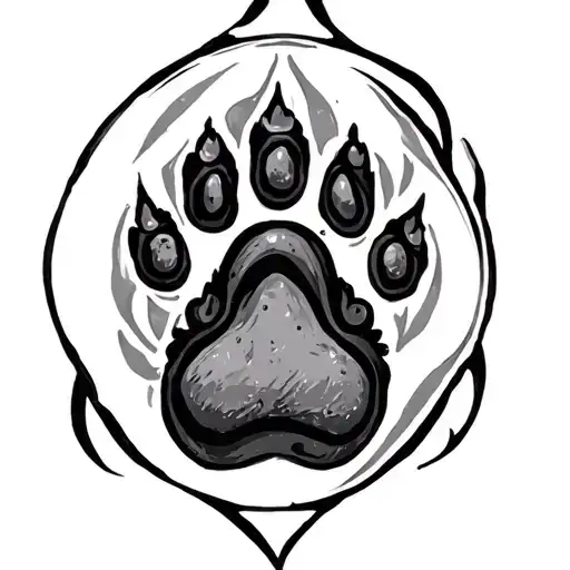 Letter G And Dog Paw