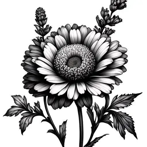 Carnation Daisy Narcissus Lavender Sprigs