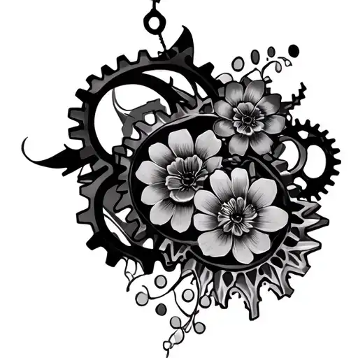 Cogs And Flowers