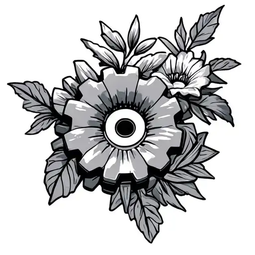 Gear And Flower Growing