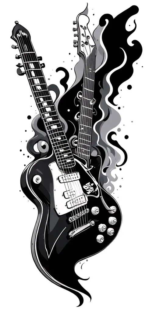 Guitar Merging Together To Create