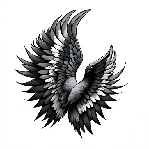 Symmetrical Wings Spread