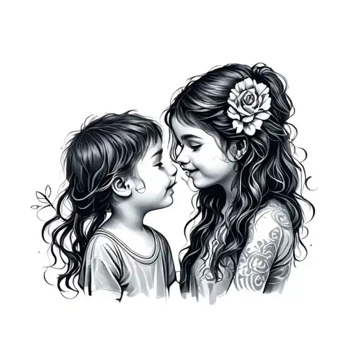 Simple Mother And 2 Sons