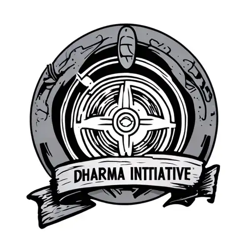 Worn Out Dharma Initiative Logo