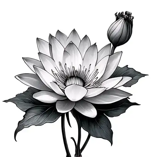 Water Lily And Poppy