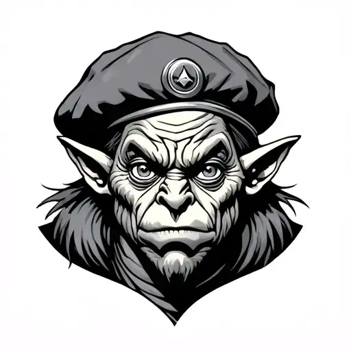 Diver Goblin Wearing Beret