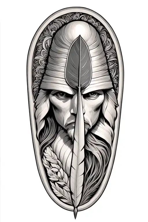 Thoth With A Quill Pen Writing