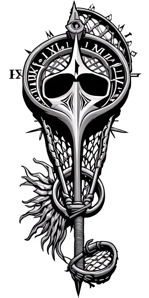 Compass Roman Numerals For 44 Lacrosse Unh