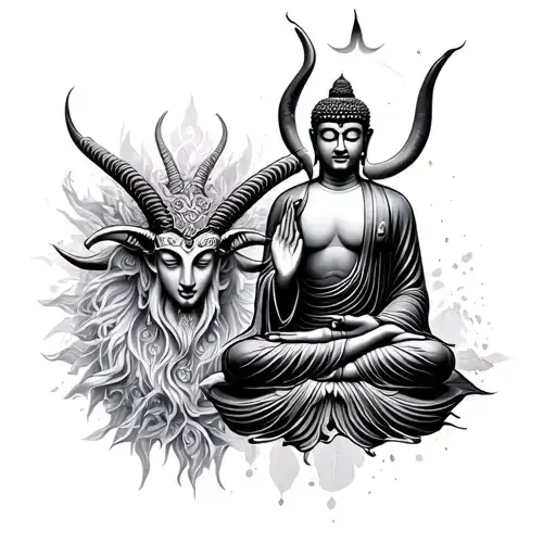 Buddha And Baphomet