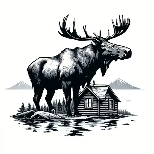 Newfoundland Canada Moose Salmon Cabin