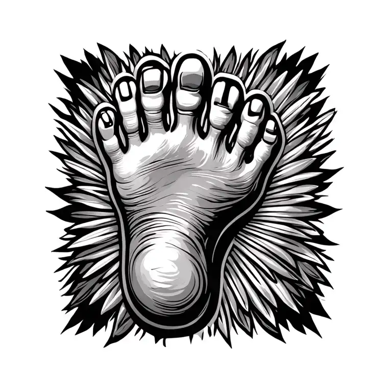 Kids Foot Print With Name