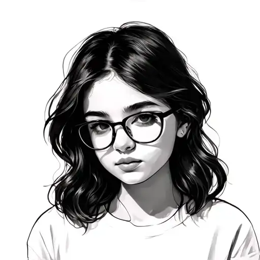 Girl Wearing Glasses