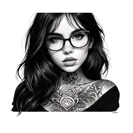 Hot Girl Wearing Glasses