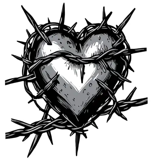 Heart In Barbed Wire