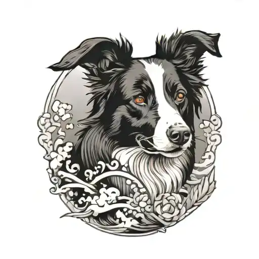 Japanese Style Dog Border Collie