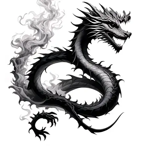 Dragon Quotes Rose Smoke Fire Coming