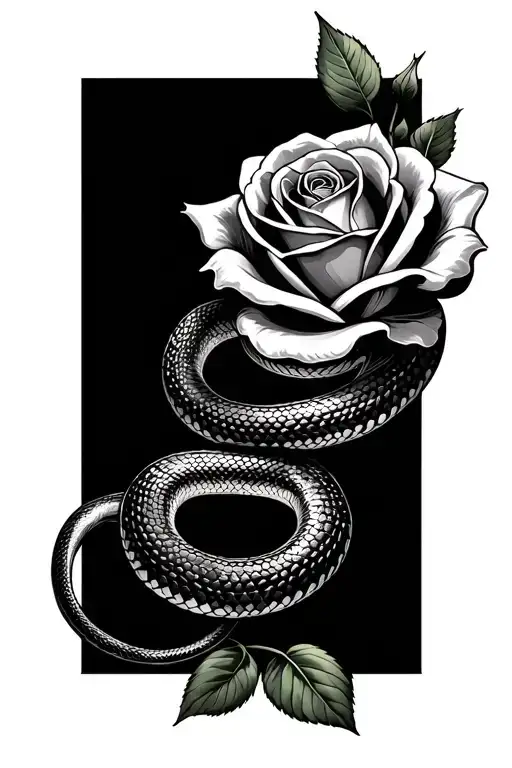 Rose And Snake