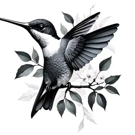 Humming Bird And Branch