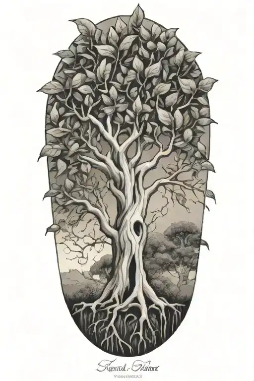 Half Sleeve Morton Bay Fig Tree