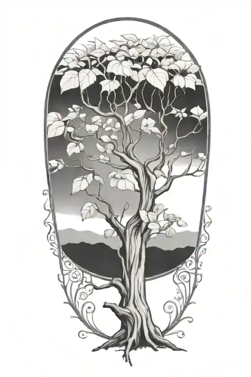 Half Sleeve Morton Bay Fig Tree