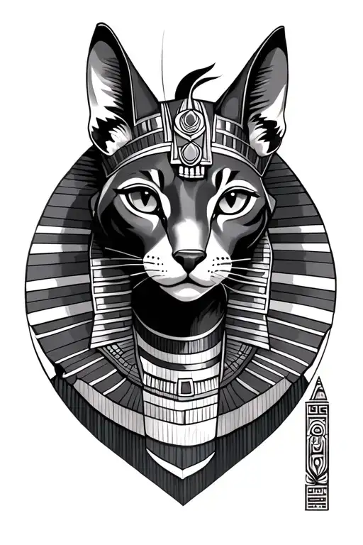 Bastet Egyptian Goddess Head