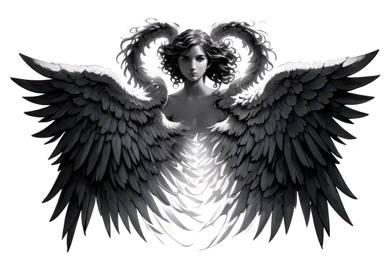 One Day I Am Going To Grow Wings With Angel Wings Intertwined