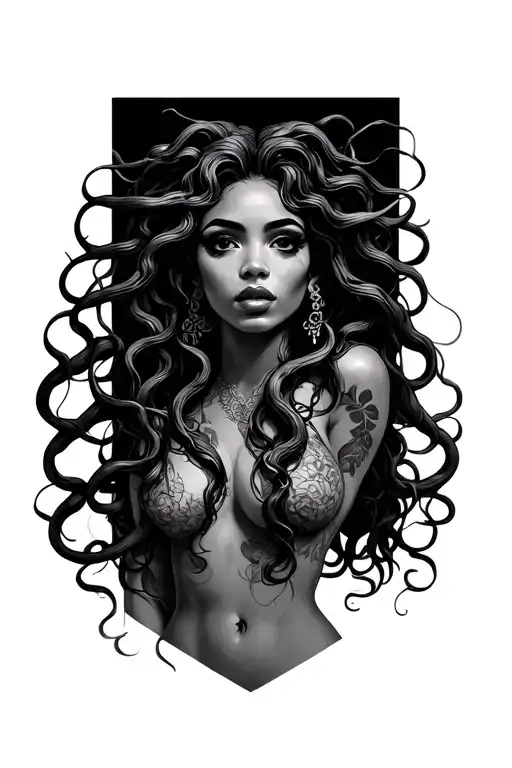 Black Women Baddie Medusa