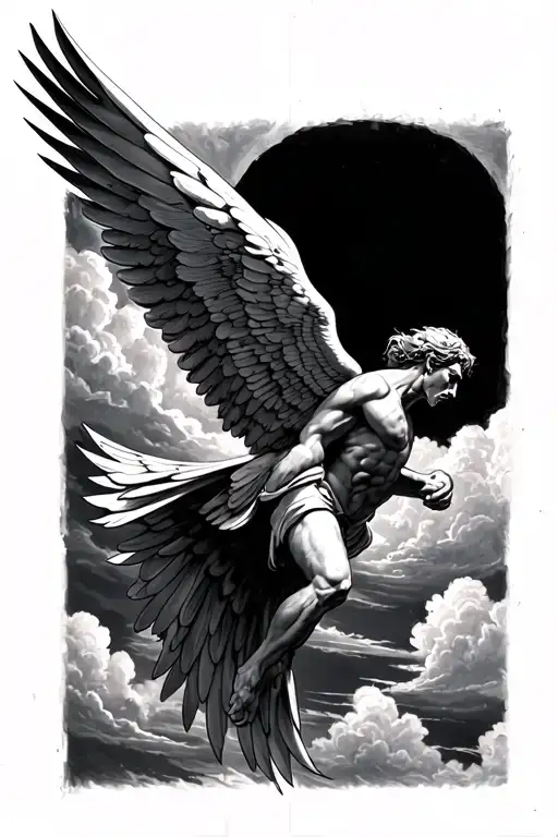 Icarus Flying In The Sky