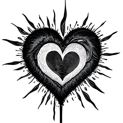 A Heart Shape Combining The Borders Of Kazakhstan And Two Fingerprints