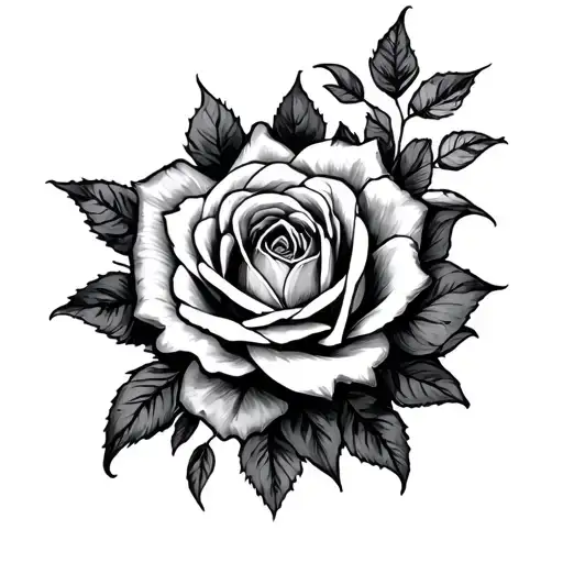 A Pen Sketch Style Tattoo Design