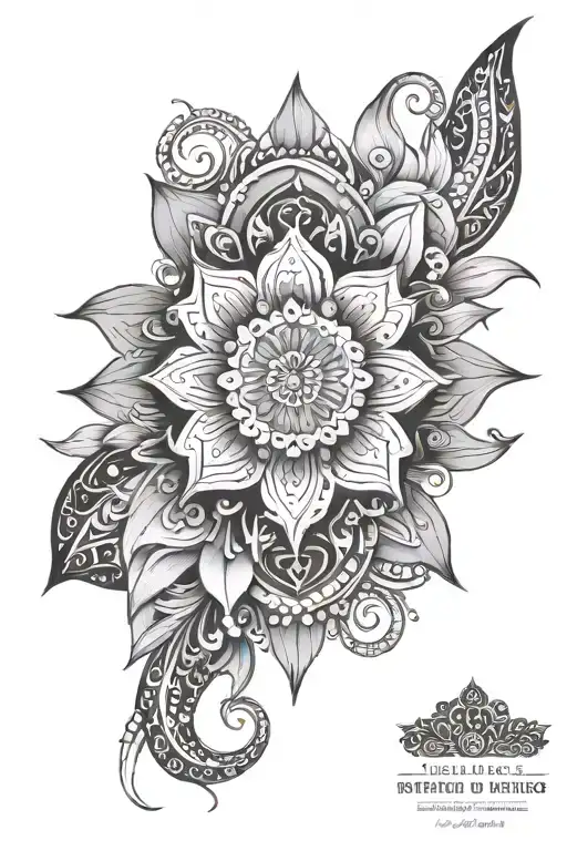Mandala Design Incorporating Elements
